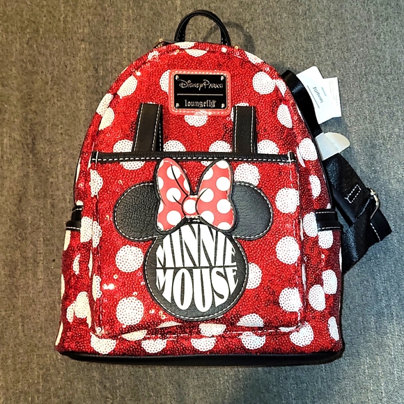 Loungefly Handbags - Loungefly Disney Parks Mini Mouse Sequin  Mini Backpack